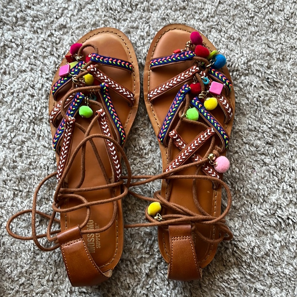 Target lace up sandals size 8